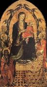 Gherardo Starnina The Madonna and the Nino with San Juan the Baptist, San Nicolas and four angeles France oil painting artist